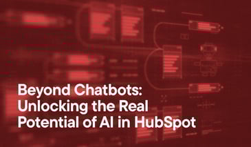 Abstract AI boxes with text - Beyond Chatbots: Unlocking the Real Potential of AI in HubSpot
