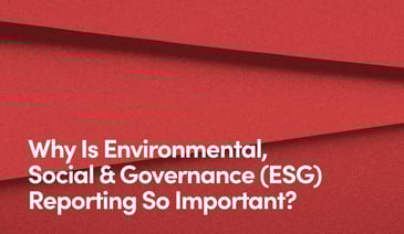 Abstract shadows with text - Why is Environmental, Social & Governance (ESG) Reporting so important?