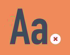 Screenshot displaying a failing contrast ratio