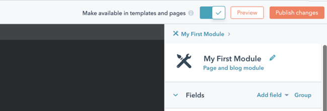 HubSpot Publish Changes Screenshot