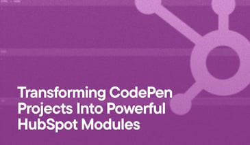 Hubspot logo on purple background with text - Custom Hubspot CMS vs Templates: How to future-proof your website
