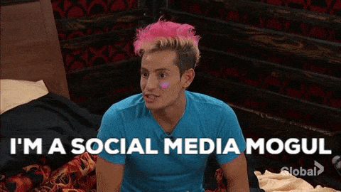 Frankie Grande saying, 'I'm a social media mogul.'
