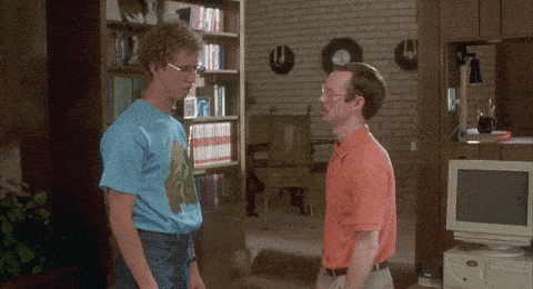 Napoleon Dynamite slapping his brother Kip