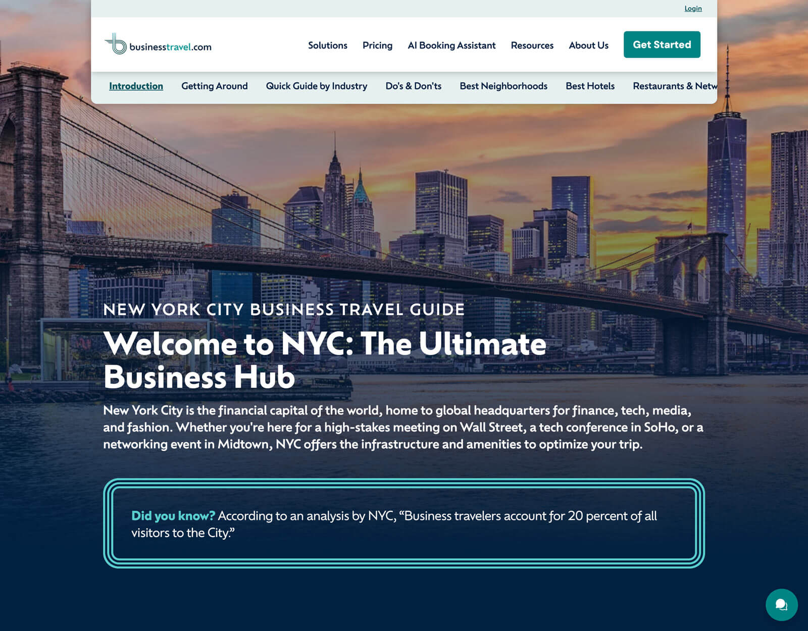 businesstravel.com city guide hero
