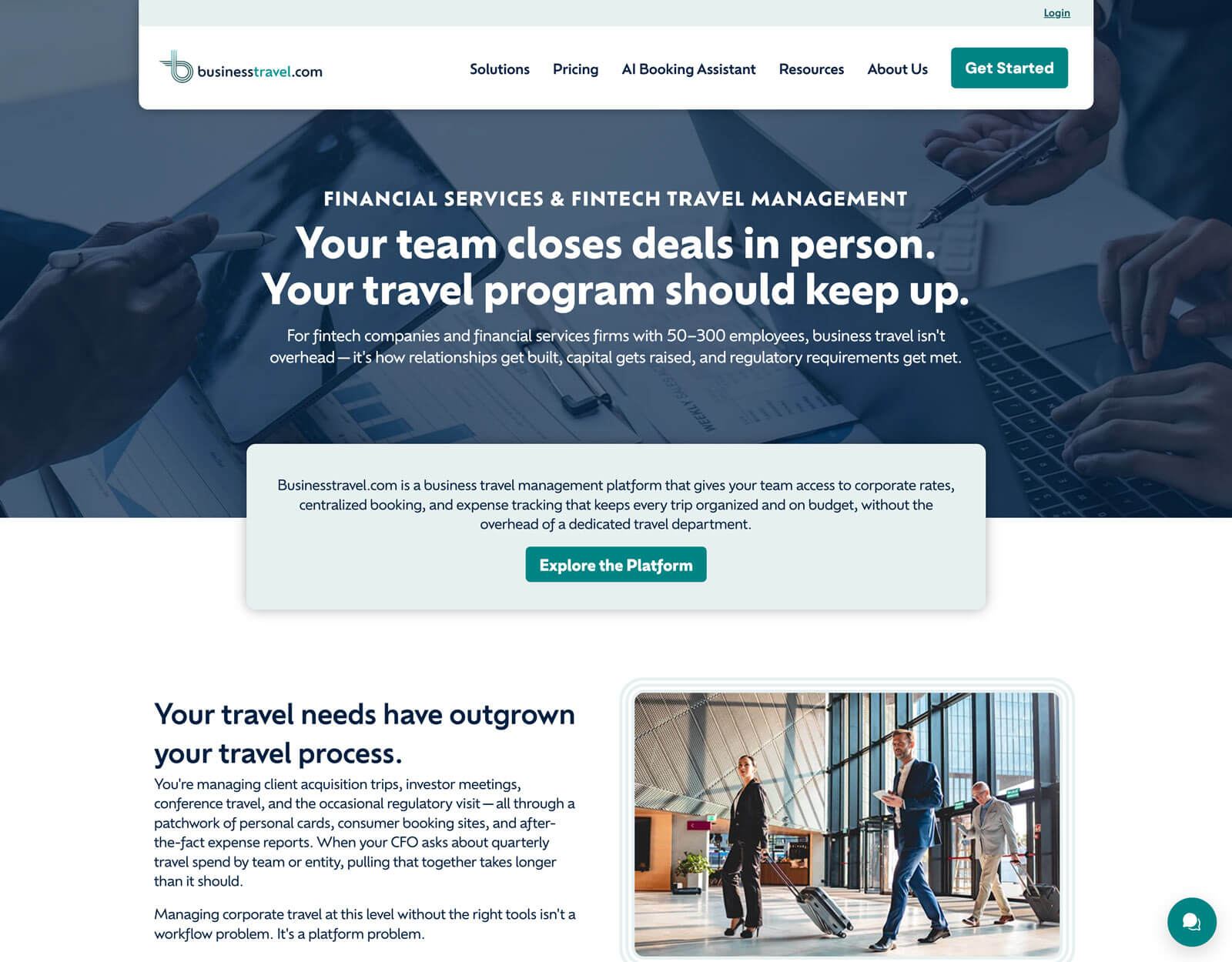 businesstravel.com solutions hero