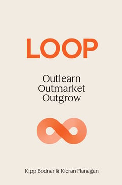 Book cover for Loop- Outlearn. Outmarket. Outgrow. by Kipp Bodnar and Kieran Flanagan