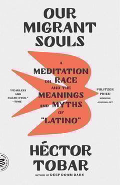 Book cover for Our Migrant Souls- A Meditation on Race and the Meanings and Myths of “Latino” by Héctor Tobar