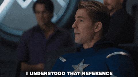 Captain America saying 'I understood that reference'