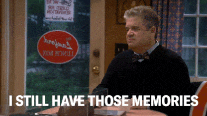 Patton Oswalt saying 'I still have those memories.'