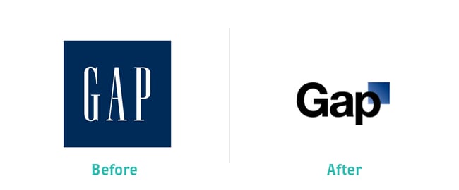 Gap Logo: Before and After