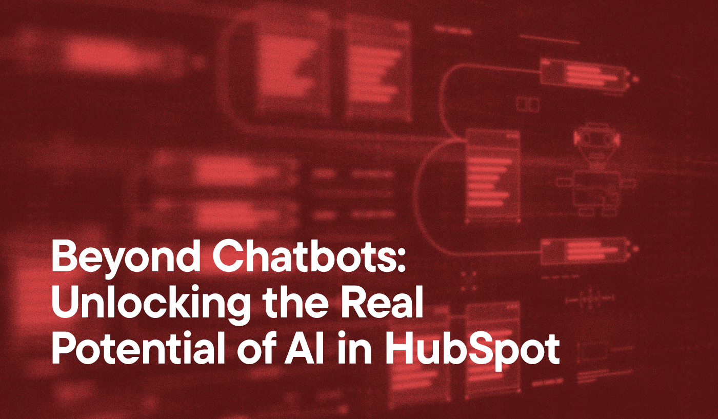 Abstract AI boxes with text - Beyond Chatbots: Unlocking the Real Potential of AI in HubSpot