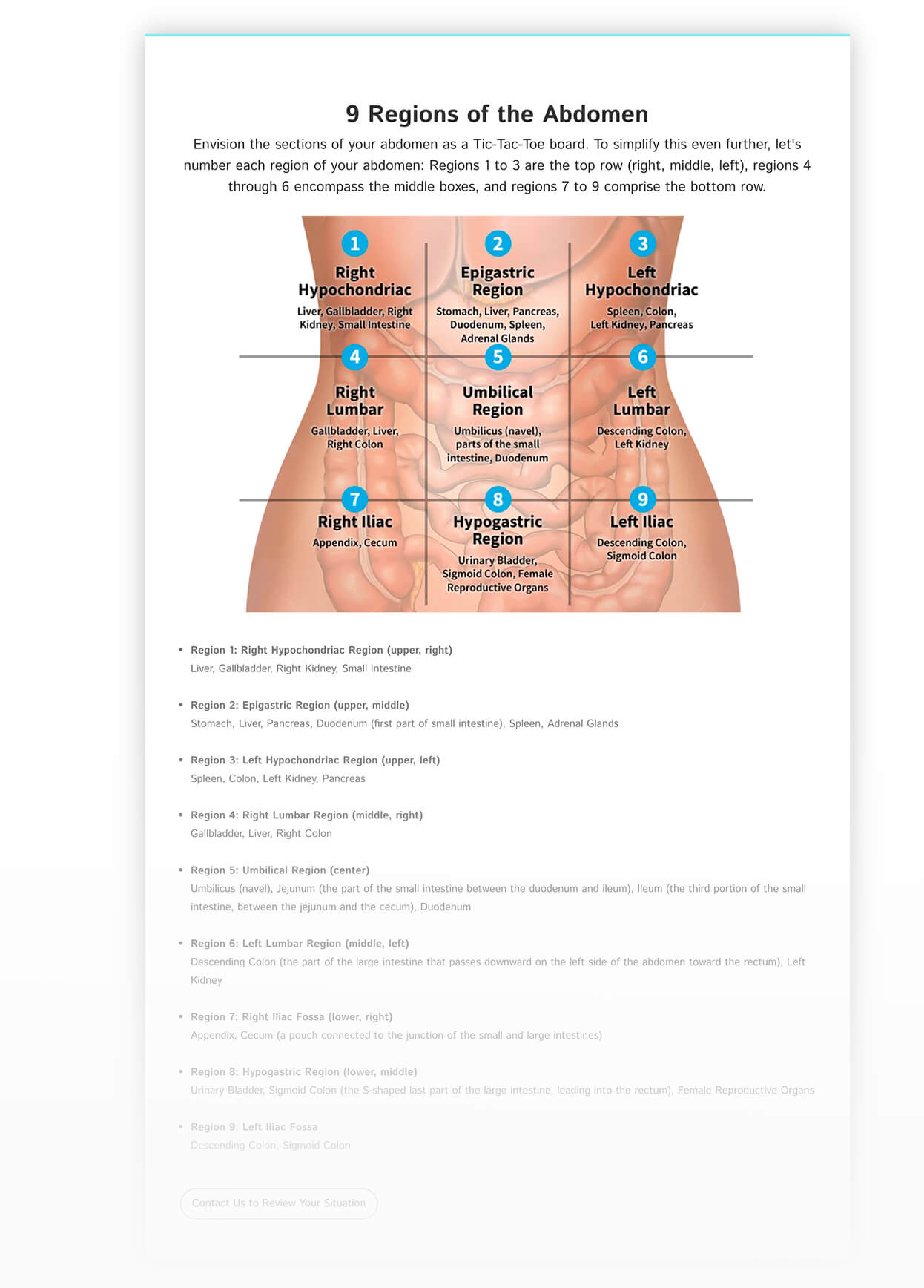 Screenshot of L I C D H Pain Locator- Where Does it Hurt Pillar 2