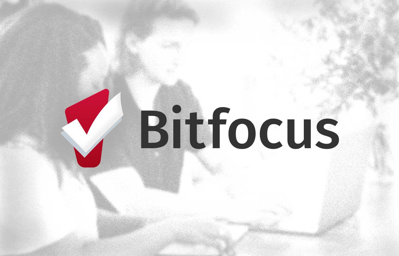 Bitfocus logo on grainy background