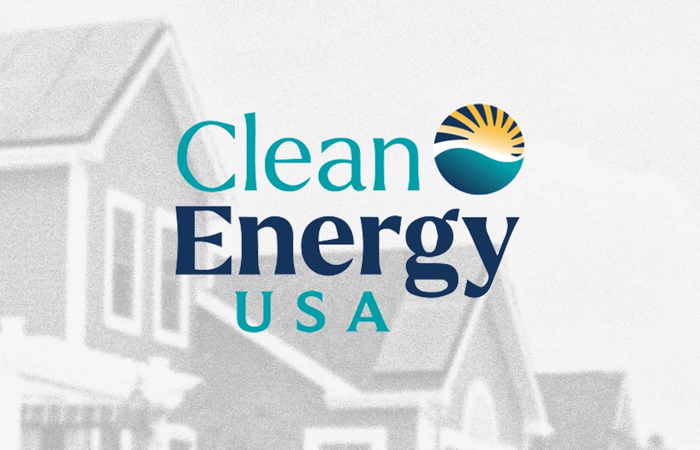 Clean Energy USA logo on grainy background
