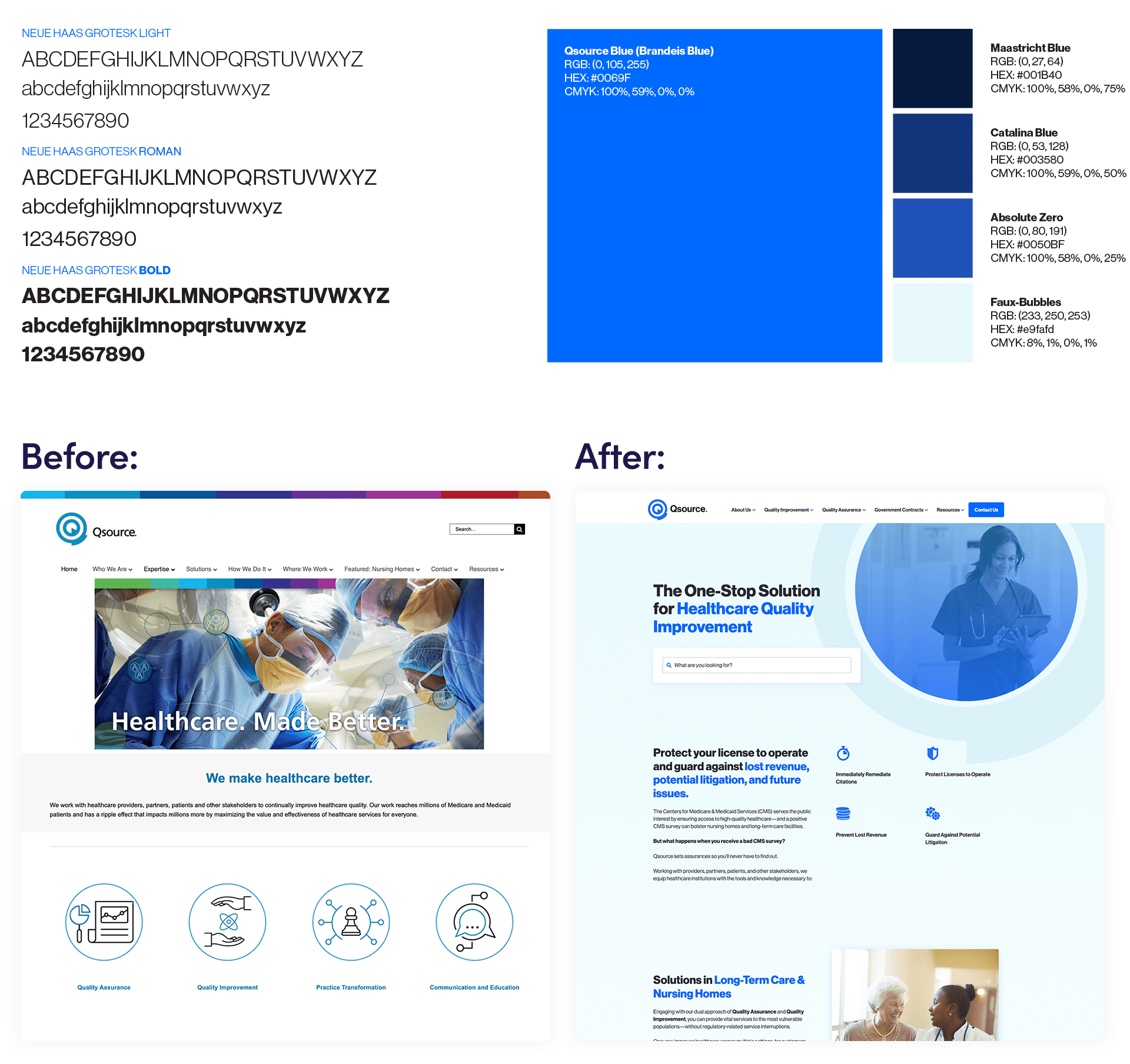 screenshot of Fonts, Colors & Layout image from Qsource website